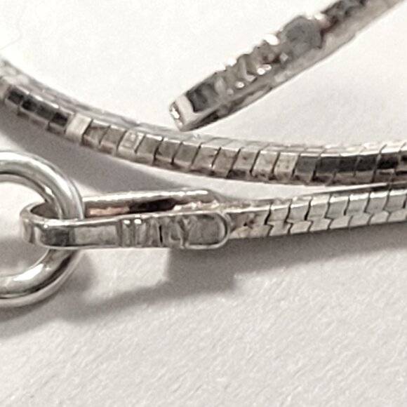 30 Inch Sterling Silver Snake Necklace, 925 Sterling Silver Chain 30 in - Picture 8 of 14